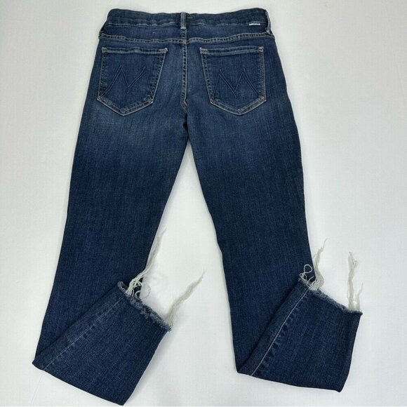Mother Women's‎ Looker Ankle Fray Girl Crush Raw Hem Designer Jeans W26-28/L26 - Picture 4 of 11